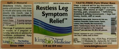 Image Of Label (Restless Leg)